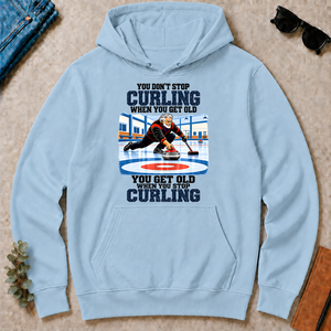 You Get Old When You Stop Curling - light-blue - HS2D-LightBlue