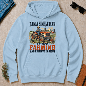 I Like Farming And Believe In Jesus - light-blue - HS2D-LightBlue