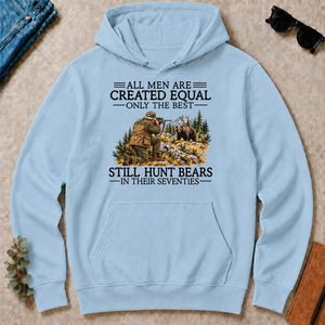 All Men Are Created Equal Deer Hunting 70s - light-blue - HS2D-LightBlue