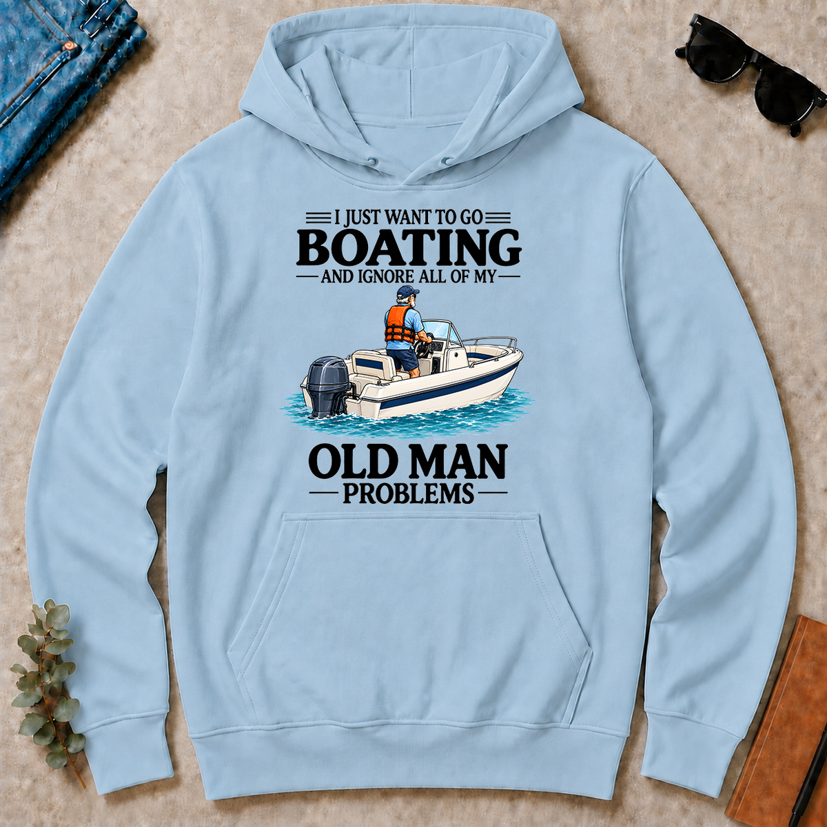 I Just Want To Go Boating - light-blue - HS2D-LightBlue