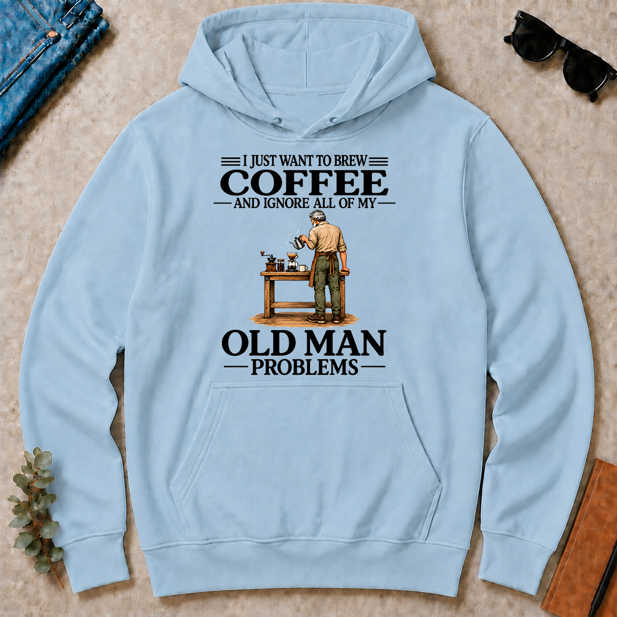 I Just Want To Brew Coffee - light-blue - HS2D-LightBlue
