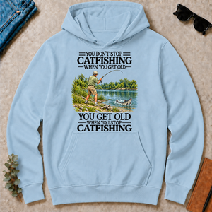 Don't Stop Cat Fishing Vintage - light-blue - HS2D-LightBlue