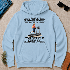 Don't Stop Treadmill Running Woman - light-blue - HS2D-LightBlue
