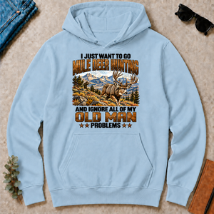 I Just Want To Go Mule Deer Hunting - light-blue - HS2D-LightBlue