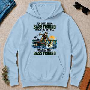 You Don't Stop Bass Fishing When You Get Old - light-blue - HS2D-LightBlue