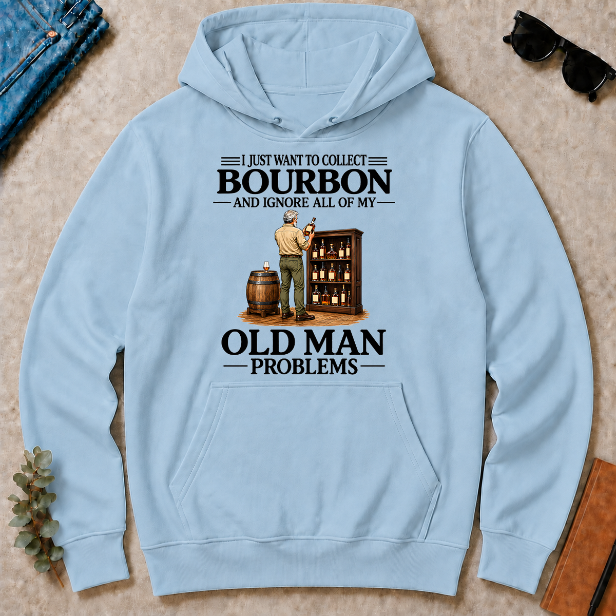I Just Want To Collect Bourbon - light-blue - HS2D-LightBlue