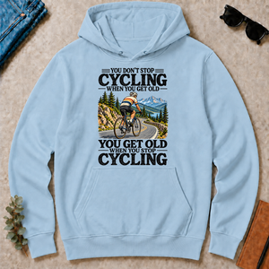 You Don't Stop Cycling When You Get Old - light-blue - HS2D-LightBlue