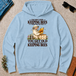 You Get Old When You Stop Keeping Bees - light-blue - HS2D-LightBlue