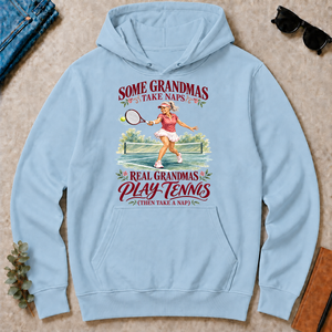 Real Grandmas Play Tennis - light-blue - HS2D-LightBlue