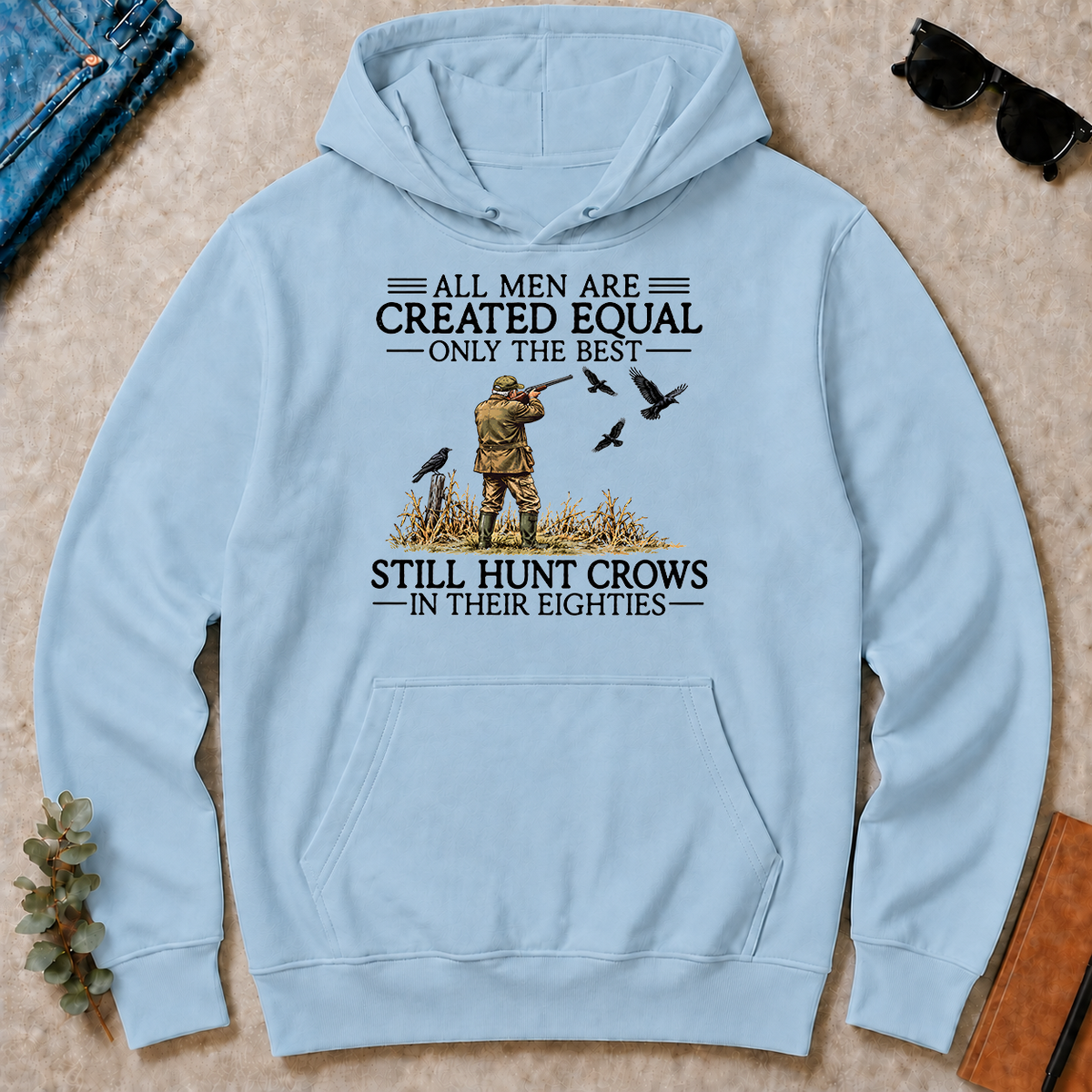 All Men Are Created Equal Crow Hunting 80s - light-blue - HS2D-LightBlue