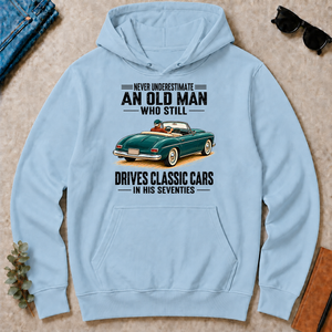 An Old Man Still Drives Classic Cars In His 70s - light-blue - HS2D-LightBlue