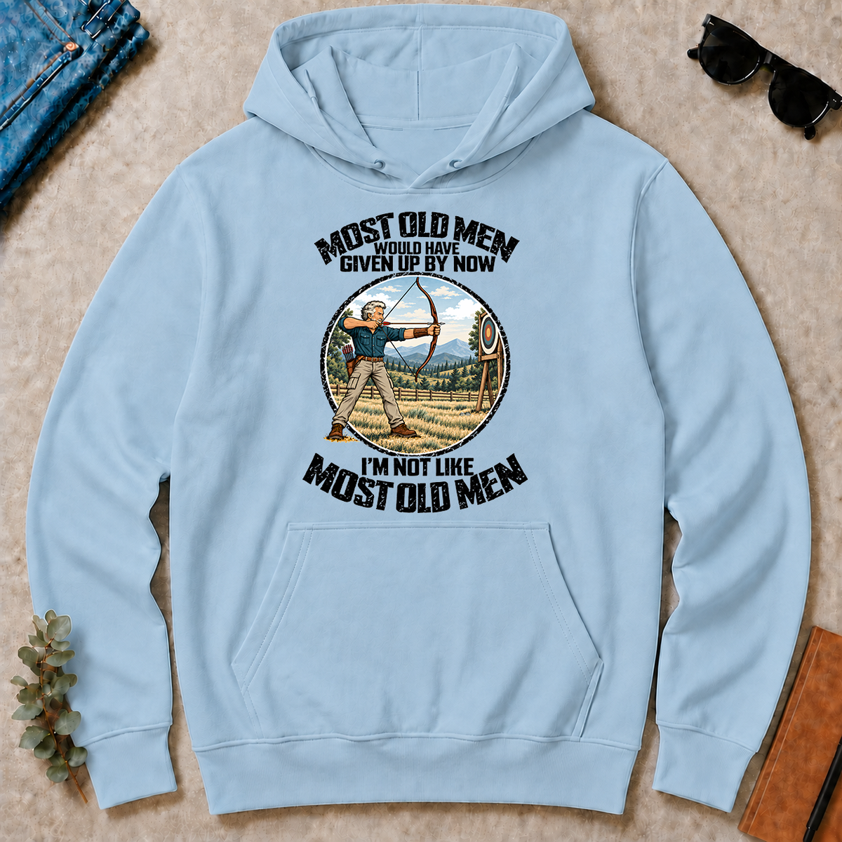 Archery Most Old Men Would Have Given Up By Now - light-blue - HS2D-LightBlue