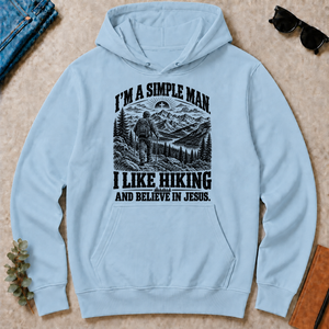 I like Hiking Believe In Jesus - light-blue - HS2D-LightBlue