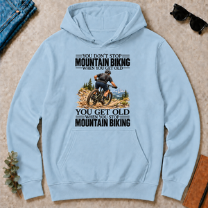 Vintage You Get Old When You Stop Mountain Biking - light-blue - HS2D-LightBlue