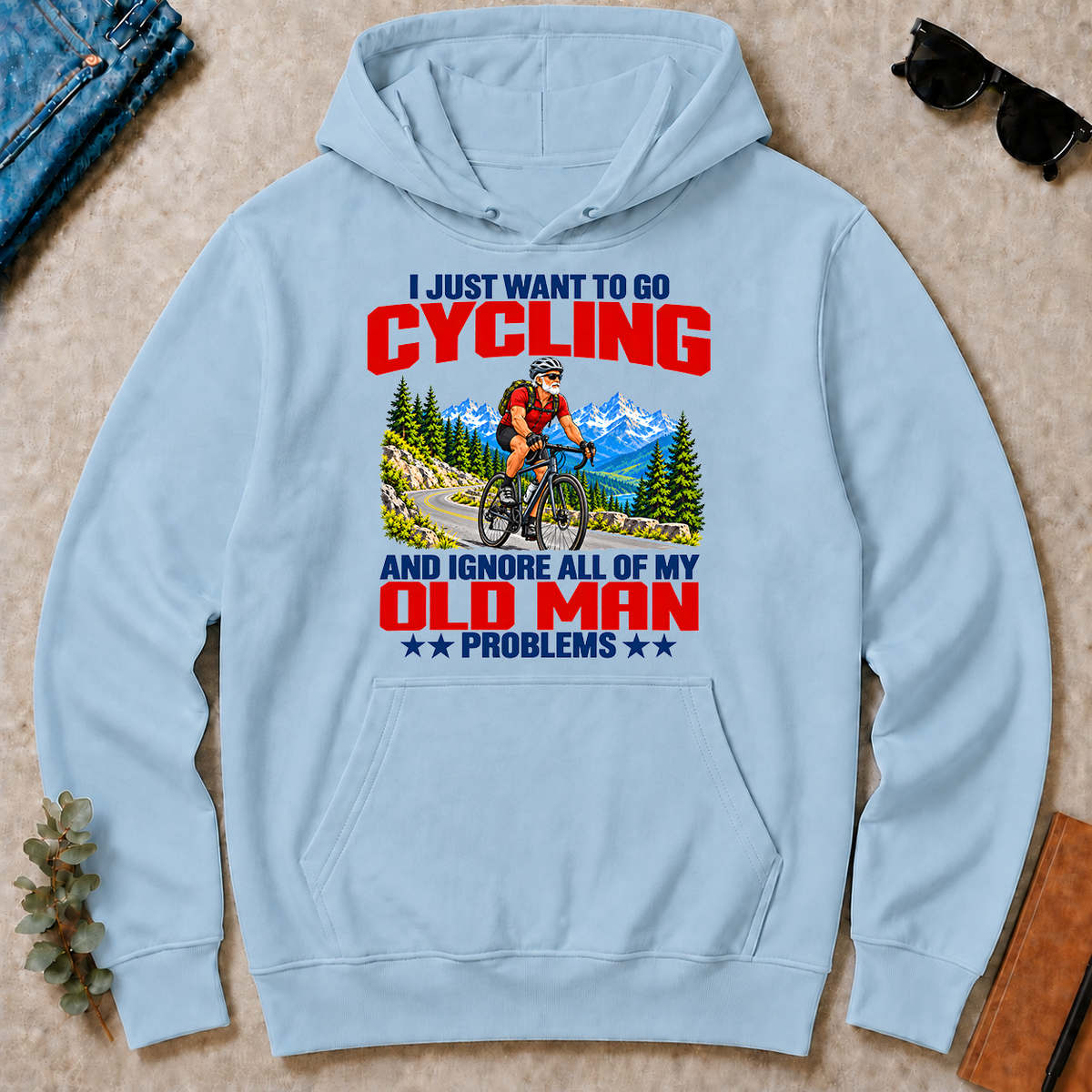 I Just Want To Go Cycling - light-blue - HS2D-LightBlue