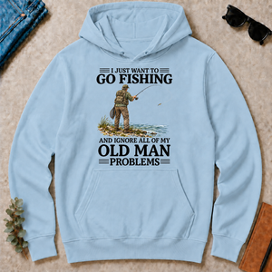I Just Want To Go Fishing - light-blue - HS2D-LightBlue