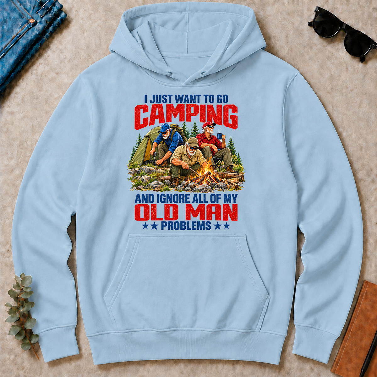 I Just Want To Go Camping - light-blue - HS2D-LightBlue