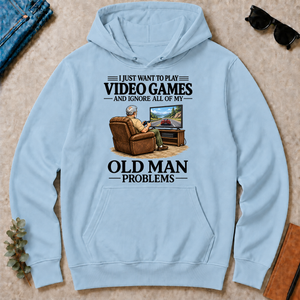 I Just Want To Play Video Games - light-blue - HS2D-LightBlue