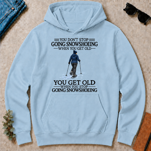 Don't Stop Going Snowshoeing Woman - light-blue - HS2D-LightBlue