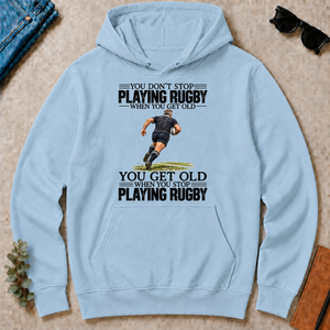 Vintage You Get Old When You Stop Playing Rugby - light-blue - HS2D-LightBlue
