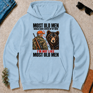 Bear Hunting Most Old Men Would Have Given Up By Now - light-blue - HS2D-LightBlue