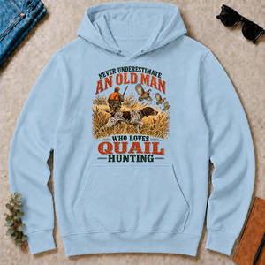 An Old Man Loves Quail Hunting - light-blue - HS2D-LightBlue