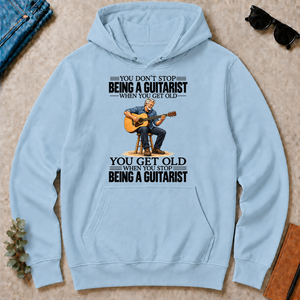 Vintage You Get Old When You Stop Being A Guitarist - light-blue - HS2D-LightBlue