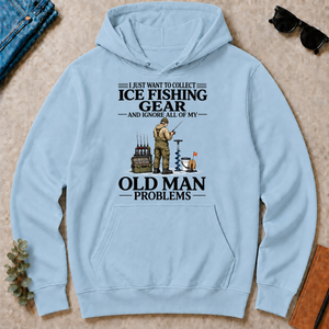 I Just Want To Collect Ice Fishing Gear - light-blue - HS2D-LightBlue