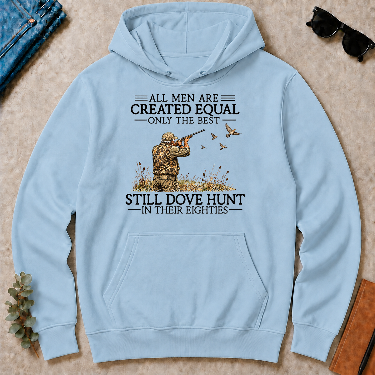 All Men Are Created Equal Dove Hunting 80s - light-blue - HS2D-LightBlue