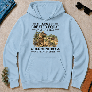 All Men Are Created Equal Hog Hunting 70s - light-blue - HS2D-LightBlue