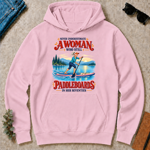 Never Underestimate A Woman Still Paddleboards - light-pink - HS2D-LightPink