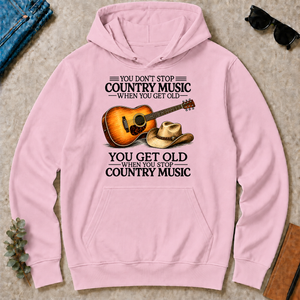 Don't Stop Playing Country Music Vintage Art - light-pink - HS2D-LightPink