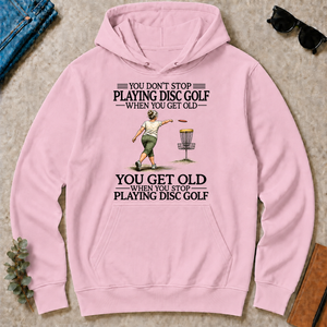 Don't Stop Playing Disc Golf - light-pink - HS2D-LightPink