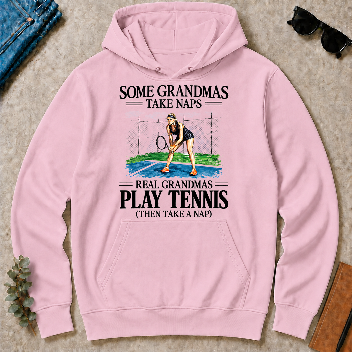 1 Real Grandmas Play Tennis - light-pink - HS2D-LightPink