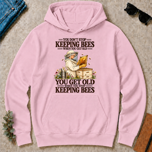 You Get Old When You Stop Keeping Bees - light-pink - HS2D-LightPink