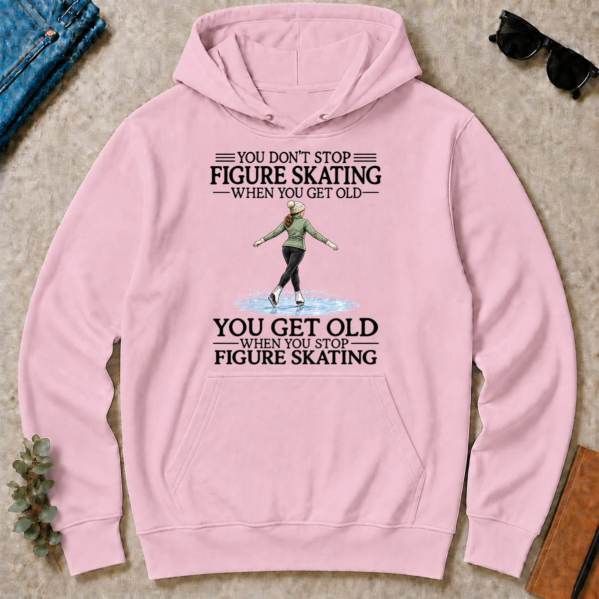 Don't Stop Figure Skating Woman - light-pink - HS2D-LightPink