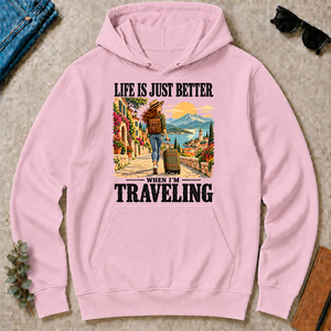 Life Is Just Better When I'm Traveling - light-pink - HS2D-LightPink