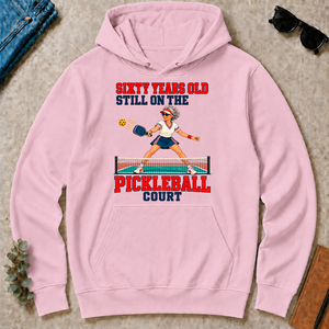 Sixty Years Old, Still On The Pickleball Court - light-pink - HS2D-LightPink