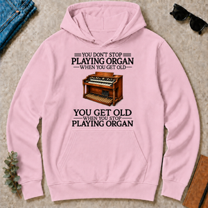 Don't Stop Playing Organ Vintage Art - light-pink - HS2D-LightPink