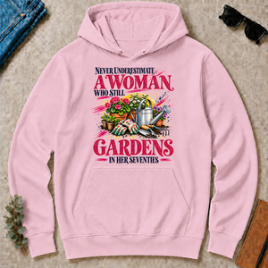 A Woman Still Gardens In Her Seventies - light-pink - HS2D-LightPink