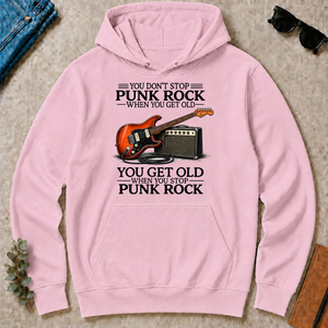 Don't Stop Playing Punk Rock Vintage Art - light-pink - HS2D-LightPink