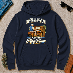 I Plan To Go Play Piano - navy - HS2D-Navy