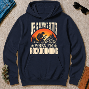 Vintage Life Is Always Better When I Am Rockhounding - navy - HS2D-Navy