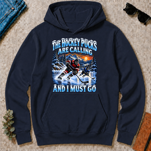 Hockey Pucks Are Calling And I Must Go - navy - HS2D-Navy