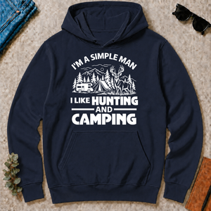 I Like Hunting And Camping - navy - HS2D-Navy