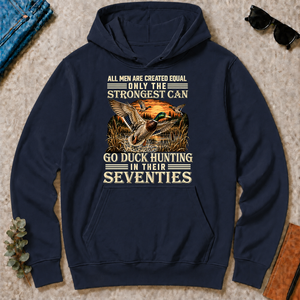 Vintage Duck Hunting Strongest Man In Seventies_ - navy - HS2D-Navy