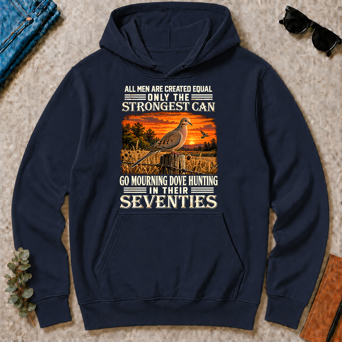 Dove Hunting Strongest Man In Seventies - navy - HS2D-Navy