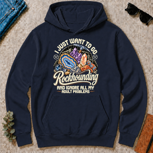 I Just Want To Go Rockhounding & Ignore All Adult Problems - navy - HS2D-Navy