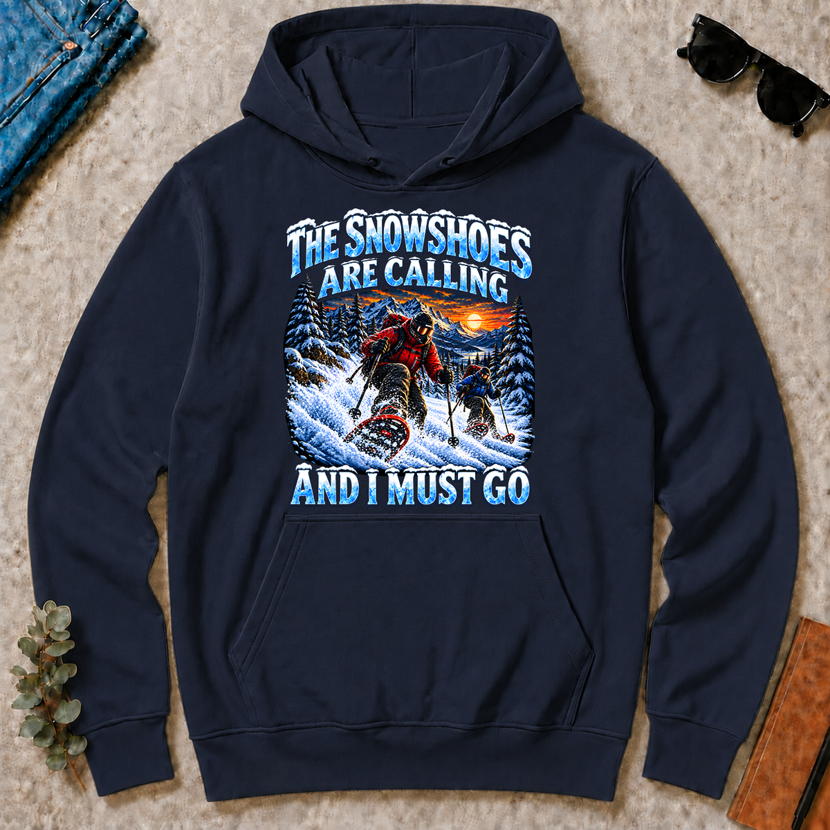 Snowshoes Are Calling And I Must Go - navy - HS2D-Navy