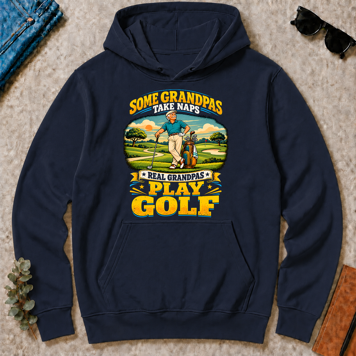 Real Grandpas Play Golf - navy - HS2D-Navy